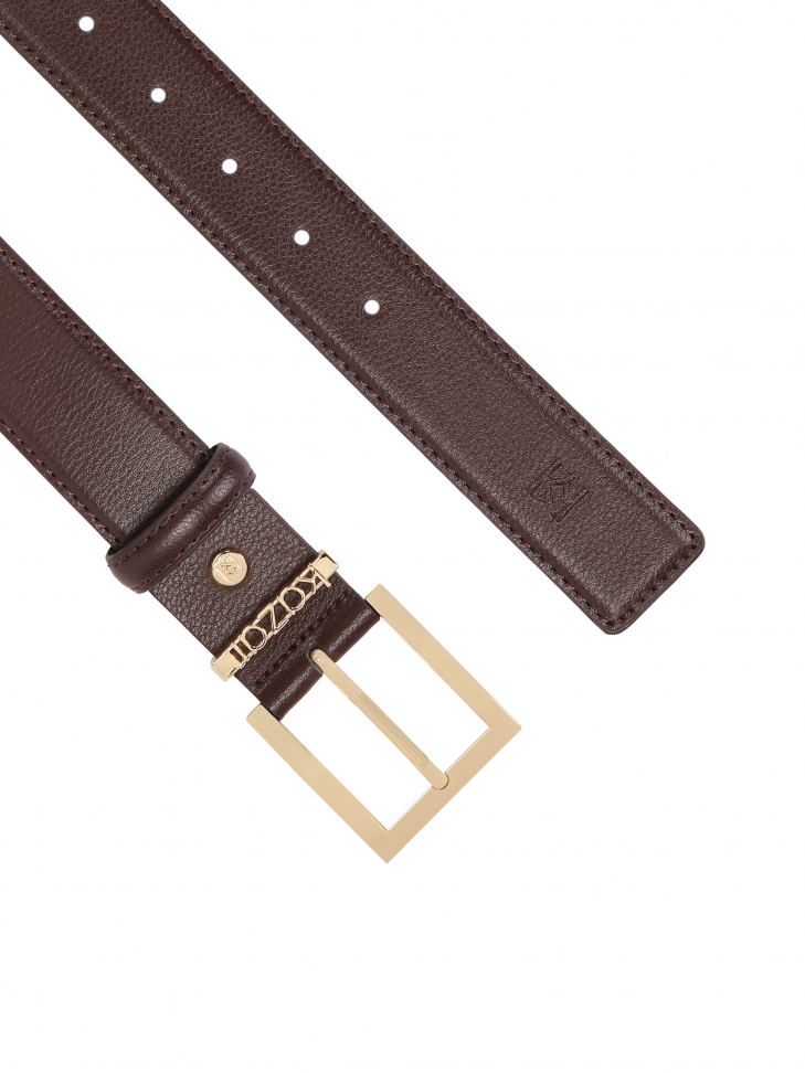 Dámský kožený pásek v hnědé barvě  SABANA