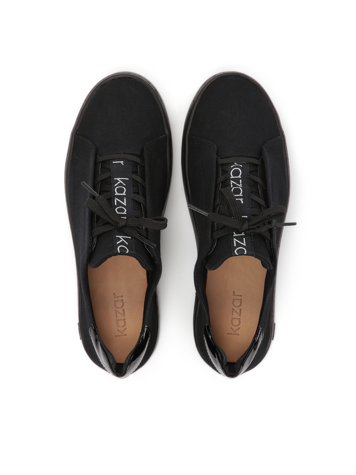 Dámské černé tenisky s atraktivním šněrováním MALIA