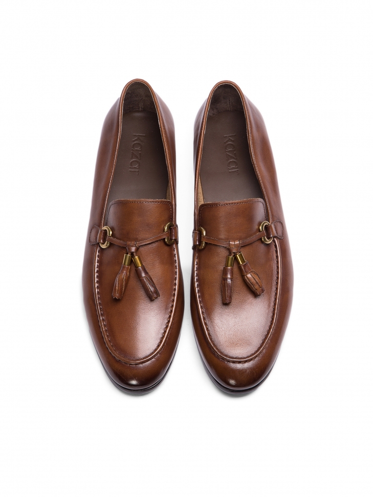 Pánské hnědé mokasíny SAHAND