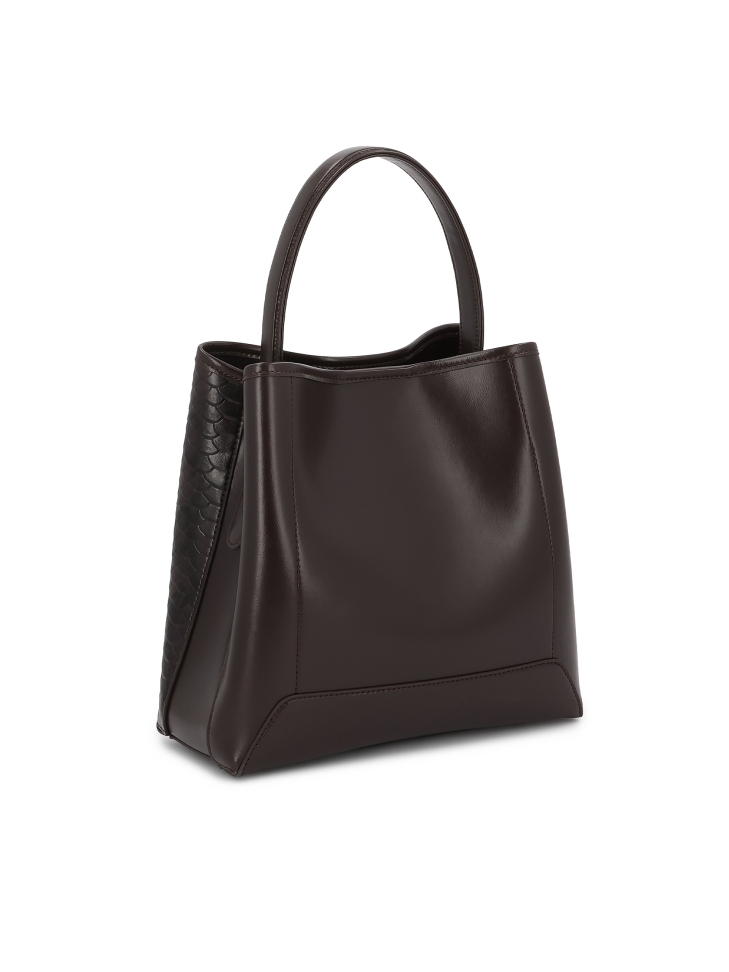 Hnědá kabelka s hadím vzorem LAURIE