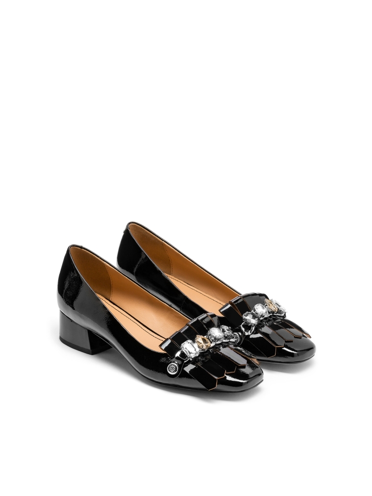 Dámské černé lodičky ESTELLE