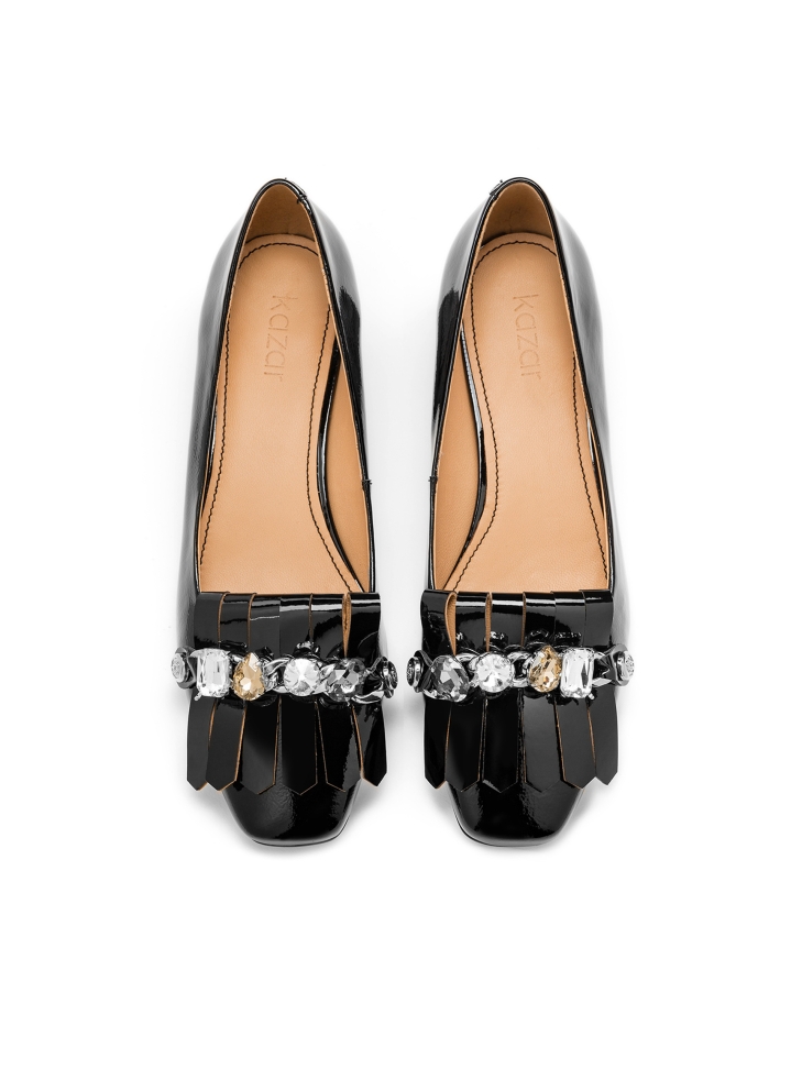 Dámské černé lodičky ESTELLE