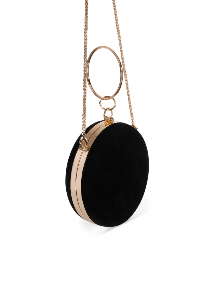 Dámská černá spojková taška NEGRA