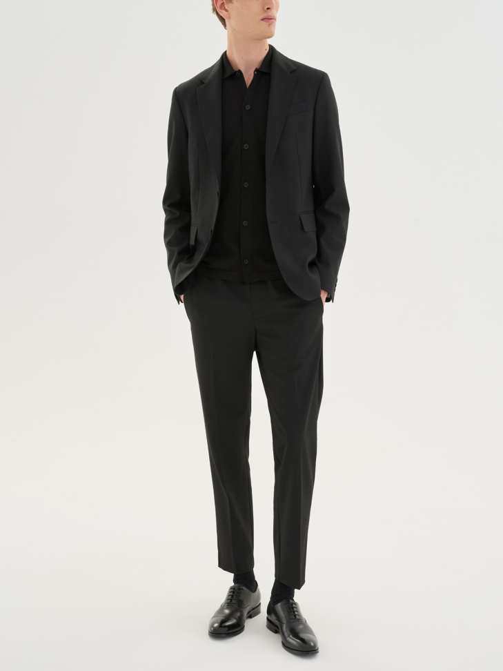 Pánské černé boty derby NIKET