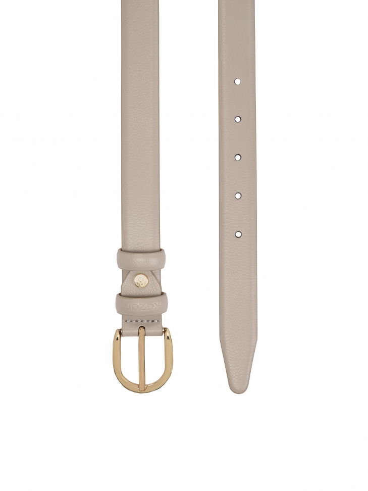 Šedý kožený pásek KEYA