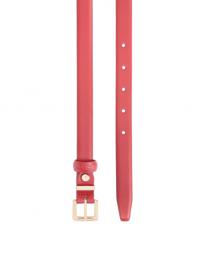 Červený úzký pásek v minimalistickém stylu JUANA