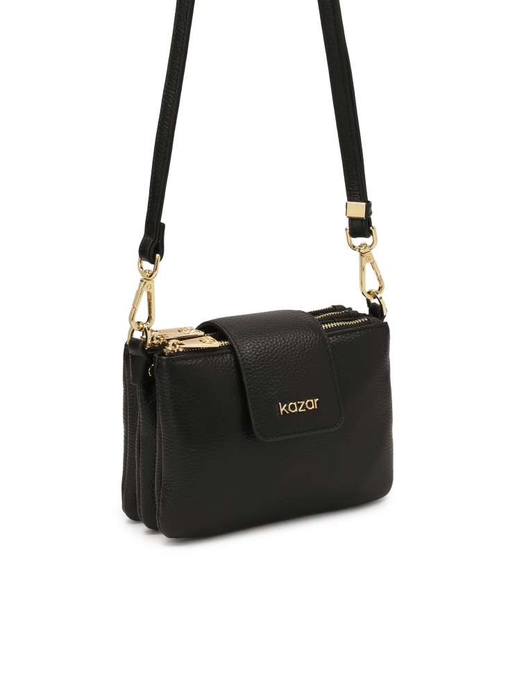 Malá tříkomorová taška na opasek DELI