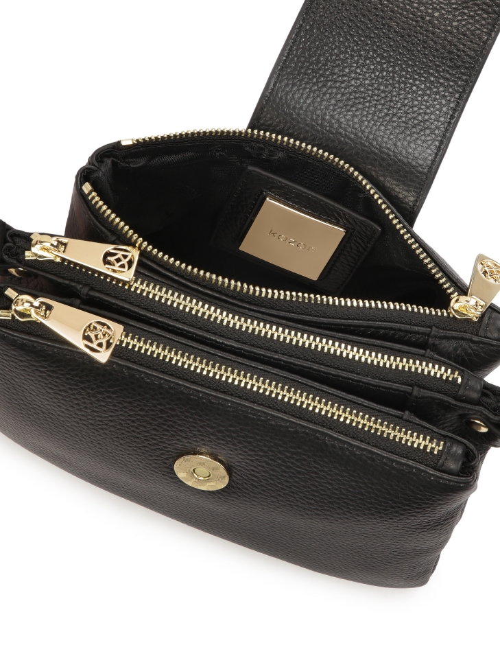 Malá tříkomorová taška na opasek DELI