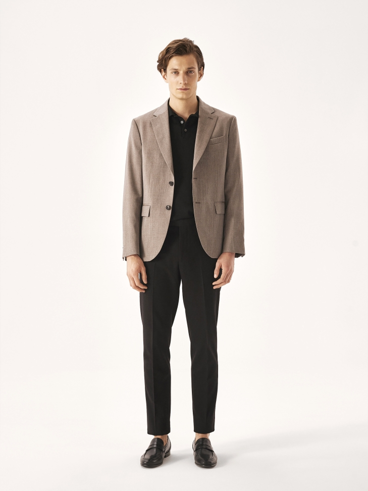 Pánské černé mokasíny z přírodní kůže TAIO