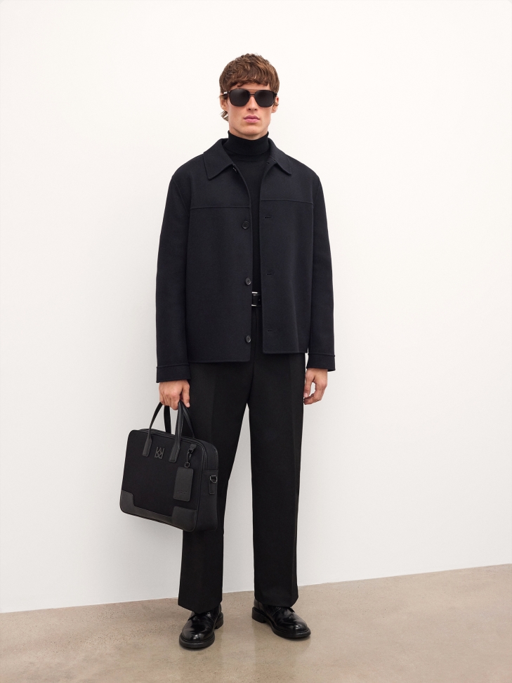 Atraktivní černé sluneční brýle Aviator CAETANO