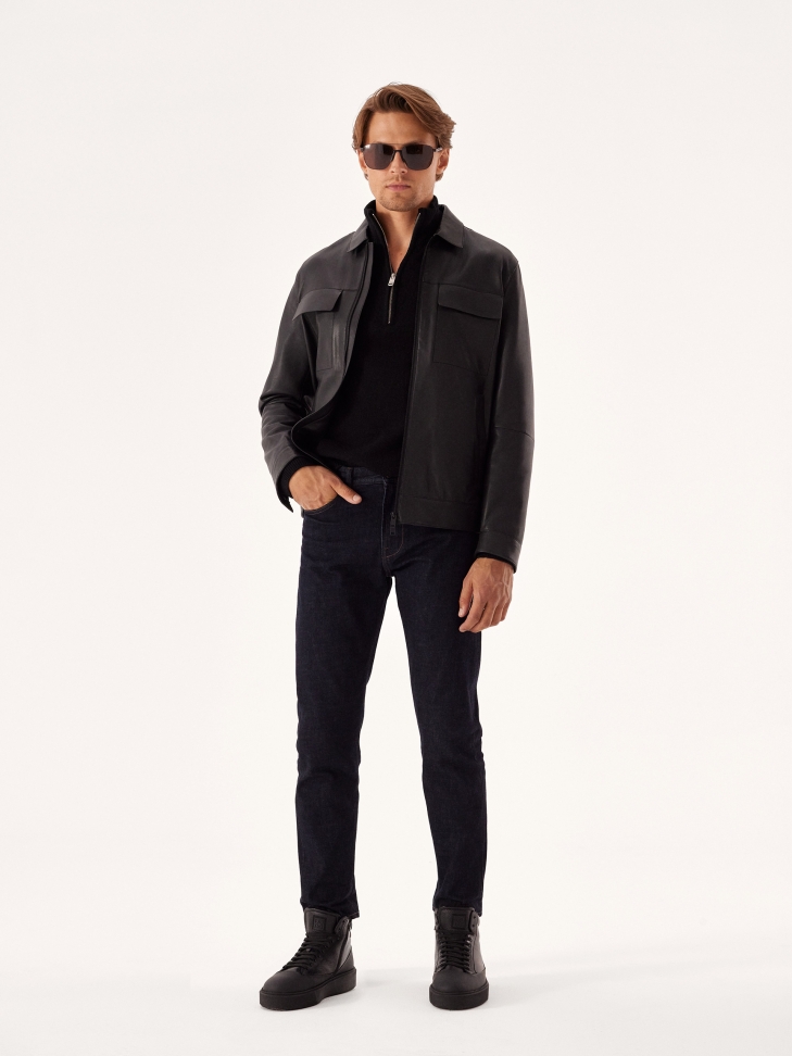 Hnědé polarizační sluneční brýle Aviator CAETANO