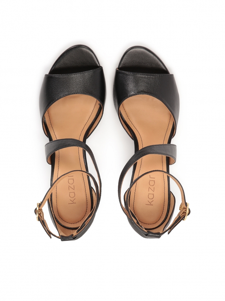 Vysoké sandály na jehlovém podpatku s křížovým páskem MEGAN