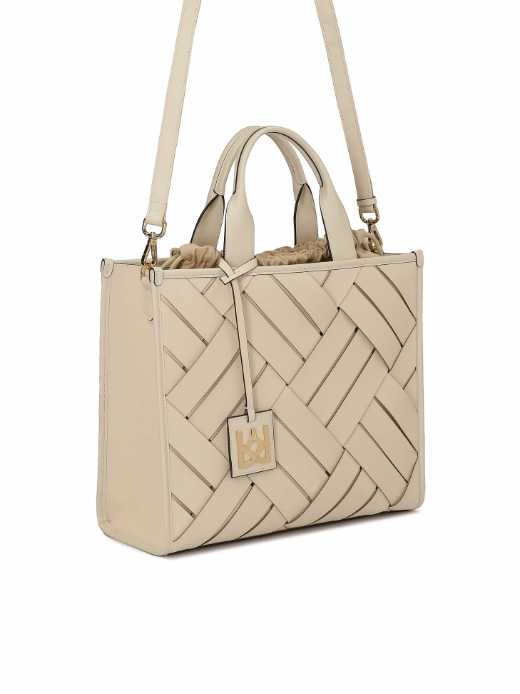 Pletená kožená taška CARLLA