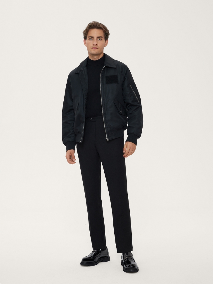 Pánské černé mokasíny na silné podrážce FINTON