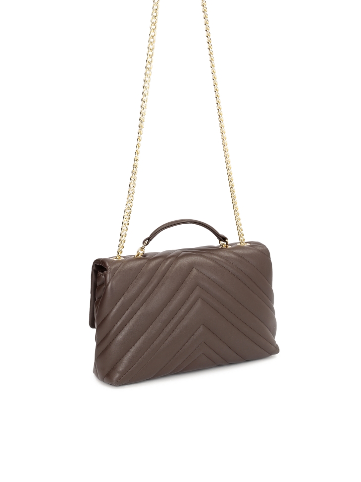 Kompaktní taška přes rameno s módním prošíváním  HALLIE