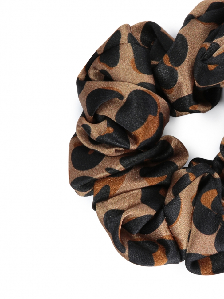 Pestrobarevná gumička do vlasů se vzorem pantera PAPILLON