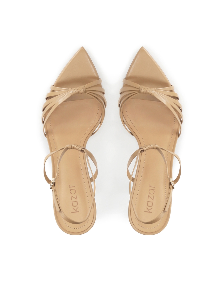 Kožené sandály s efektivním páskem IRINA