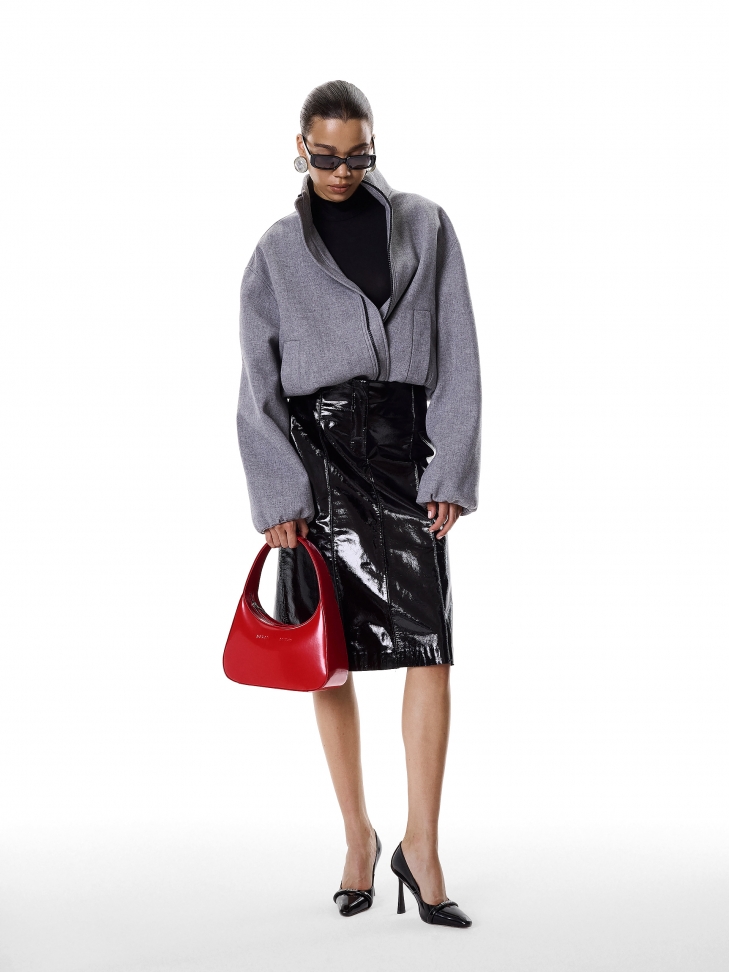 Červená kabelka s držadlem do ruky  KS TESS