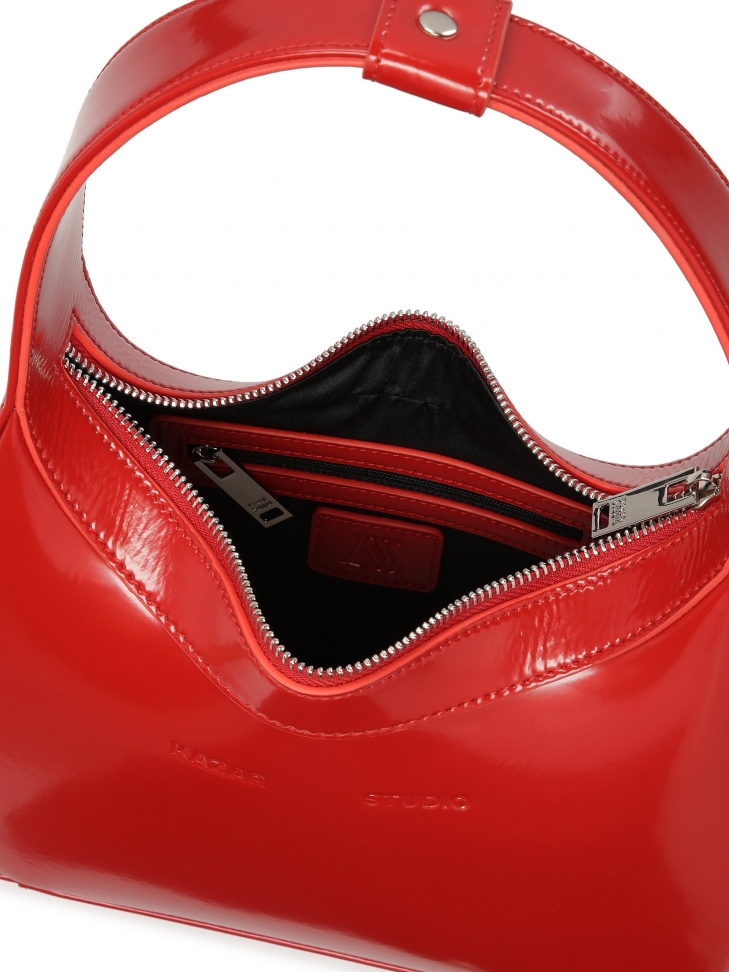 Červená kabelka s držadlem do ruky  KS TESS