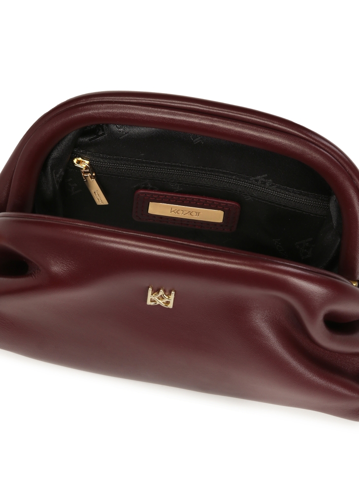 Bordó večerní kabelka GLOW