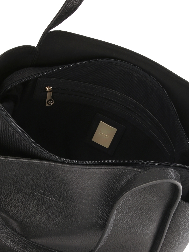 Černá minimalistická taška přes rameno REYNA XL