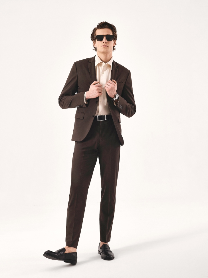 Černé kožené pánské mokasíny Penny Loafers  NIKET