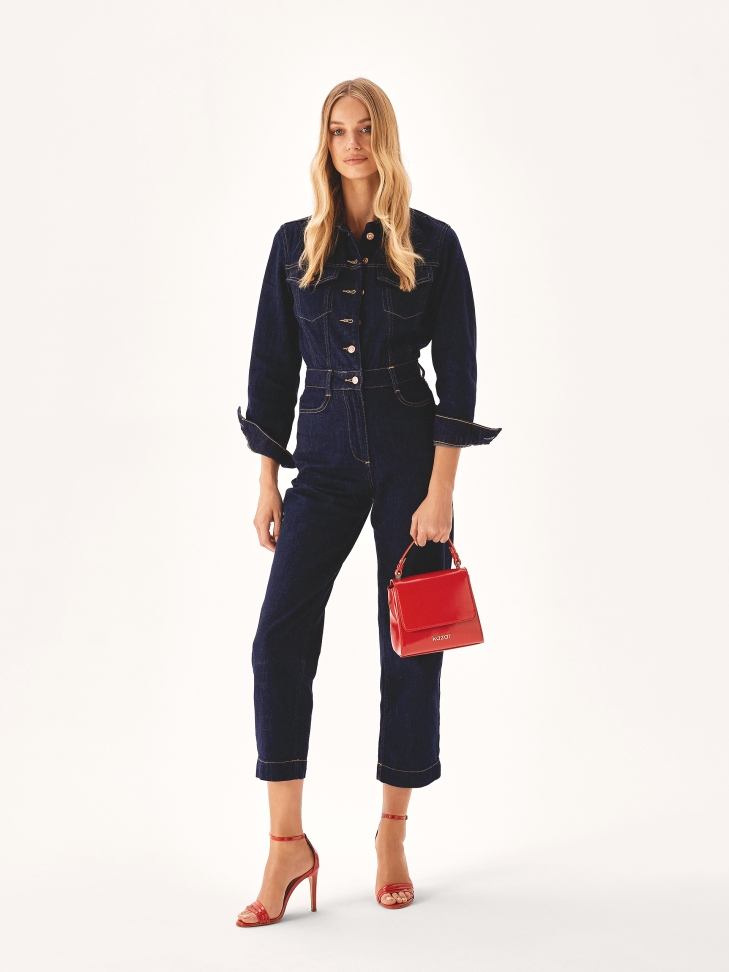 Červená pevná konstrukční taška do kufru KRISTENA