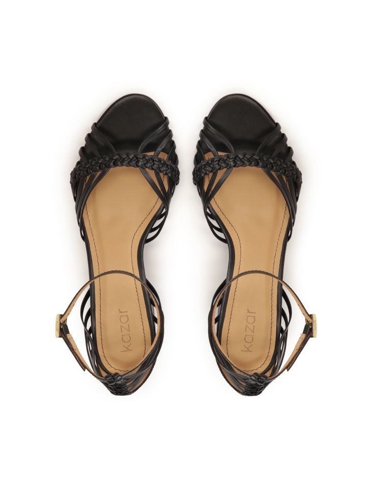 Kožené sandály s jemnými tenkými pásky DHARMA