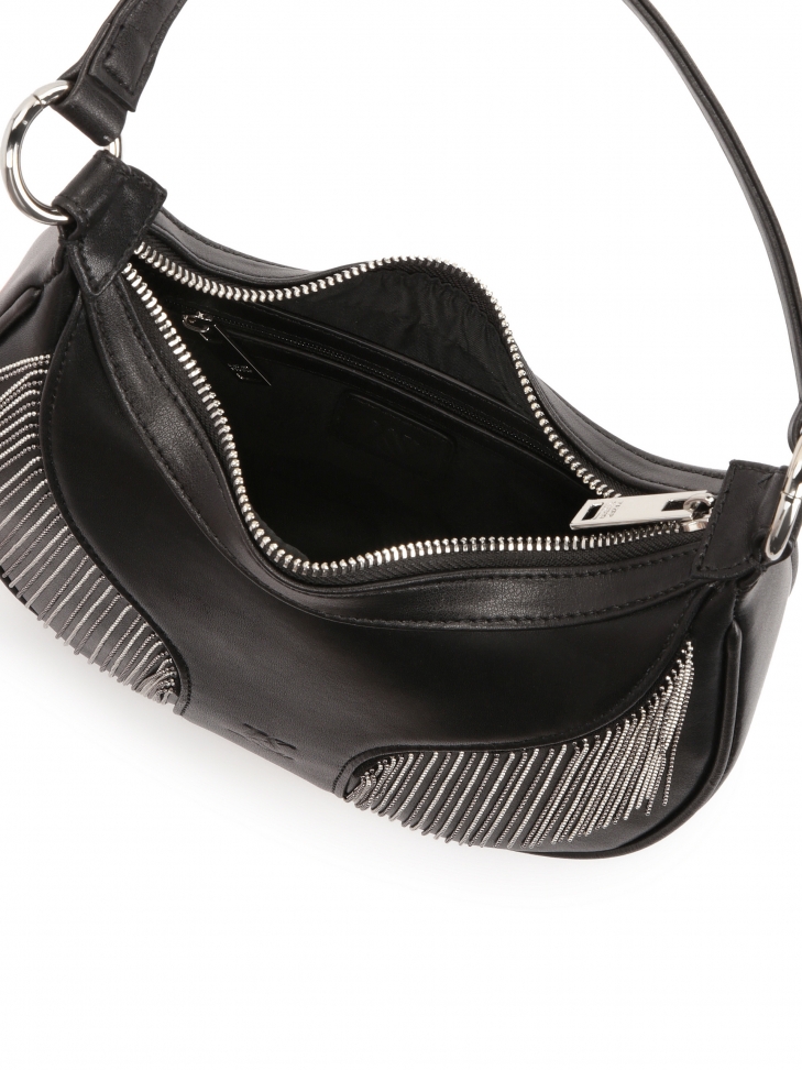 Malá taška přes rameno s kovovými střapci  ROBIE