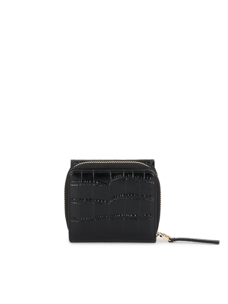 Dámská peněženka z embosované kůže v černé barvě AMALA