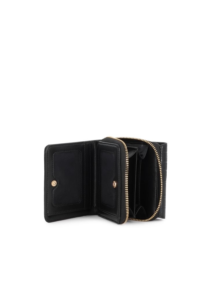 Dámská peněženka z embosované kůže v černé barvě AMALA