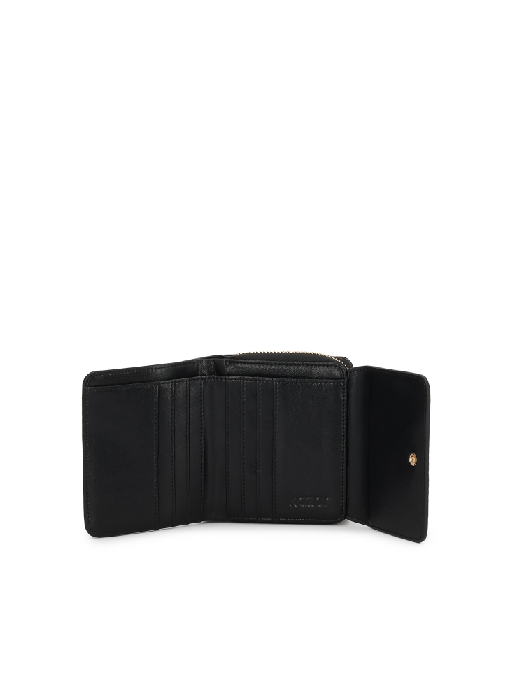 Dámská peněženka z embosované kůže v černé barvě AMALA