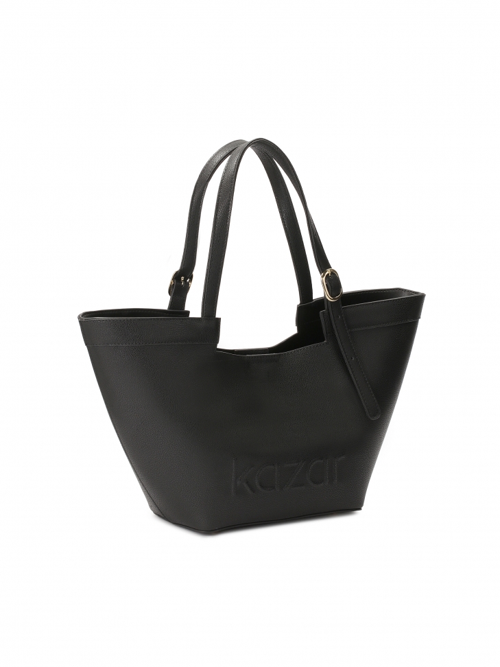 Kožená trapézová taška přes rameno NAN M