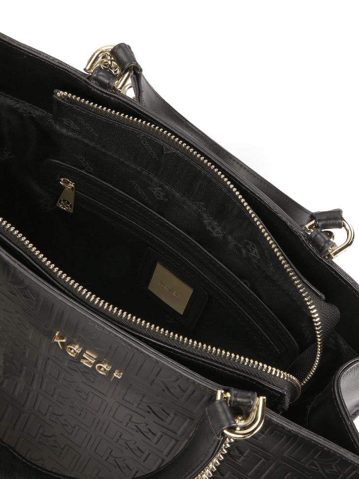 Velká jednoduchá kabelka zdobená reliéfním vzorem SIMONEE