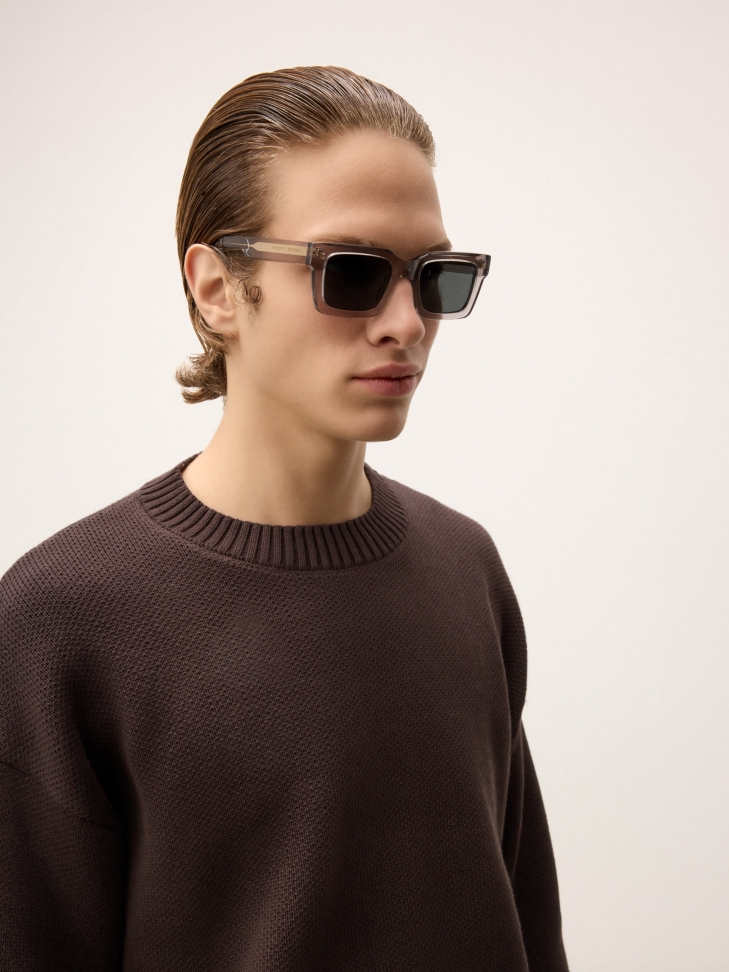 Šedé polarizační brýle Wayfarer  KYNLEE