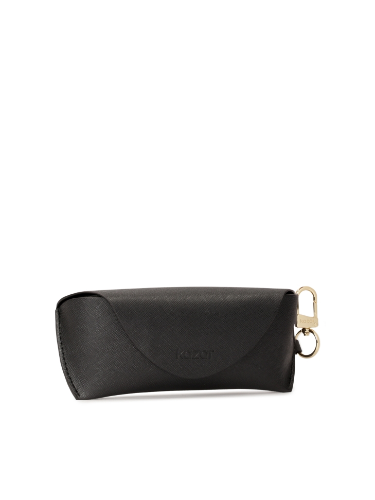 Černé pouzdro na brýle s klipem DELIN