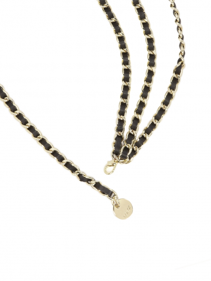 Ozdobný pásek z kůže a kovu COLLINE