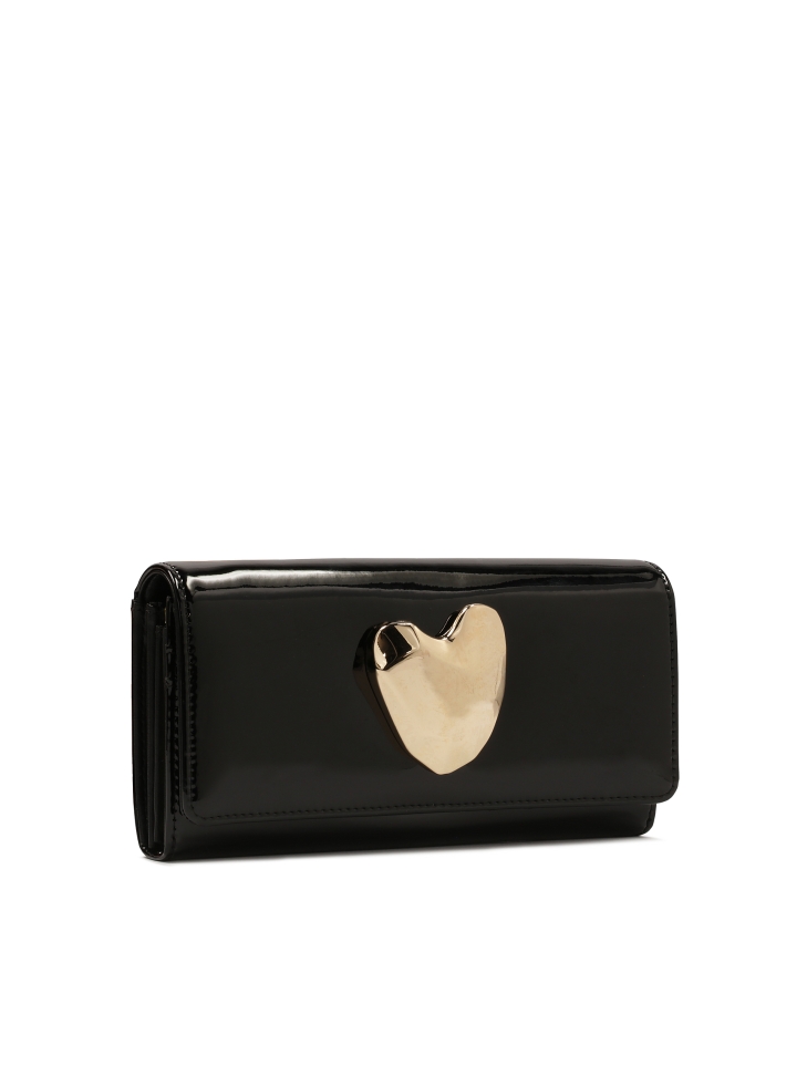 Lakovaná černá peněženka se šperky JOLENE