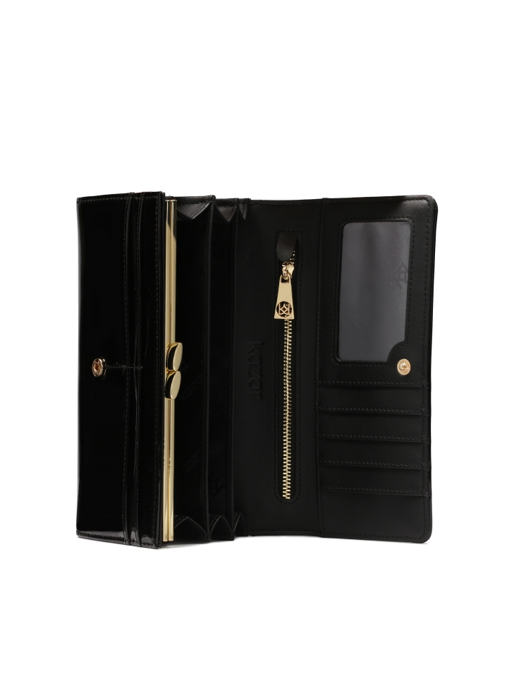 Lakovaná černá peněženka se šperky JOLENE