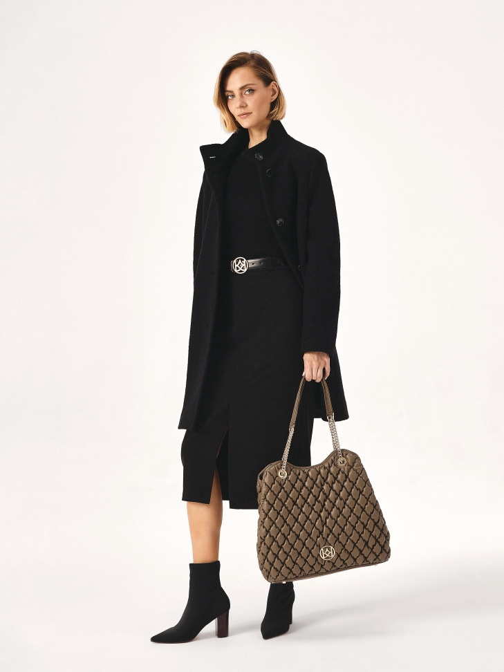 Oboustranný kožený pásek s kulatou sponou MANITA