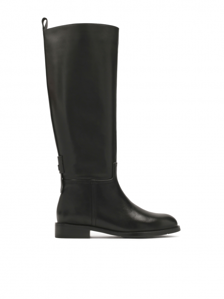 Klasické černé boty na ploché podrážce ROSEANE