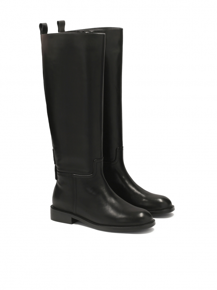 Klasické černé boty na ploché podrážce ROSEANE