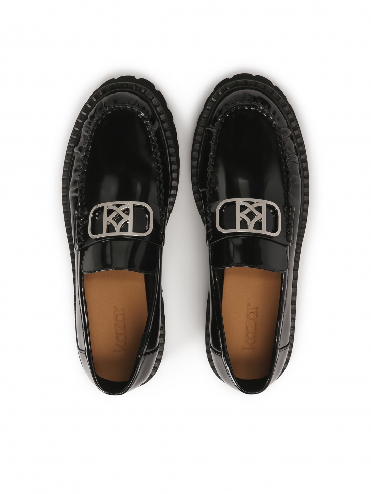 Mokasíny s hrubší podrážkou a zvrásněným svrškem ESSEN