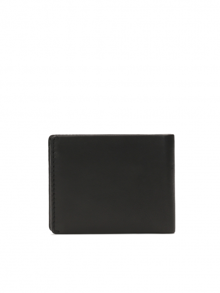 Klasická černá kožená pánská peněženka MACSYMILIAN