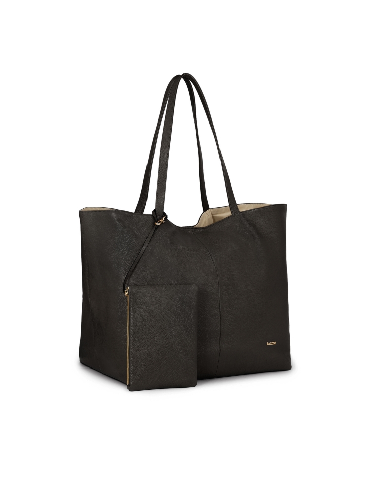 Velká černá taška přes rameno s odnímatelnou kapsou  MEG