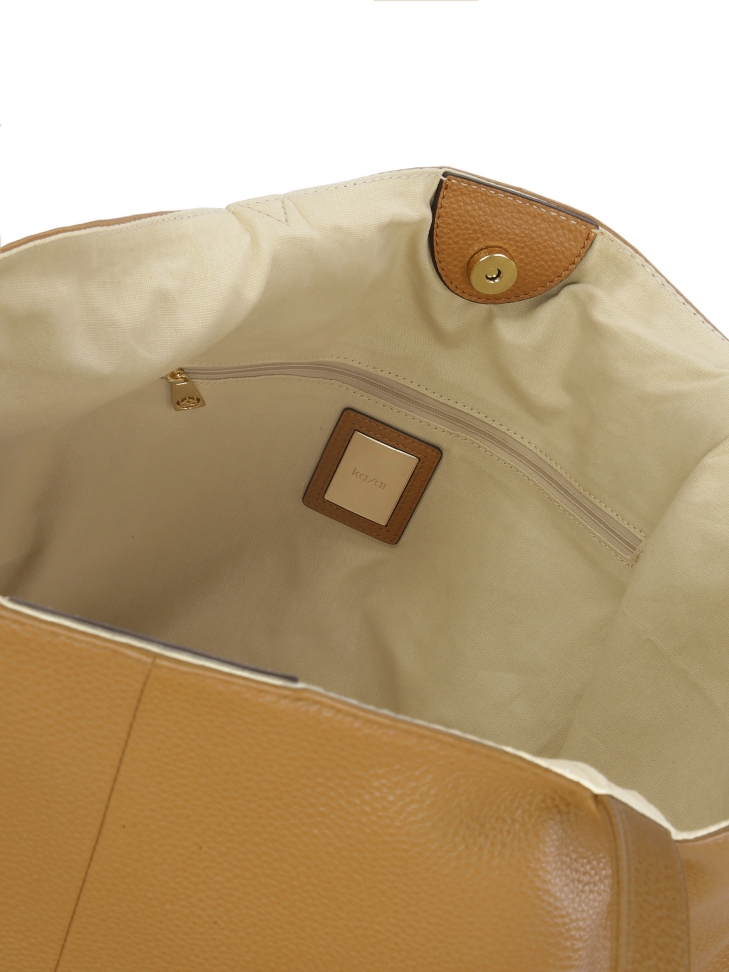 Světle hnědá taška XXL s pouzdrem MEG