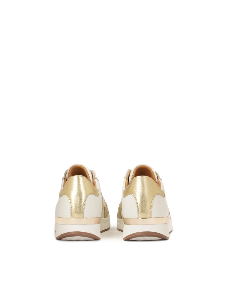 Bílé tenisky se zlatou vložkou  BAHIA