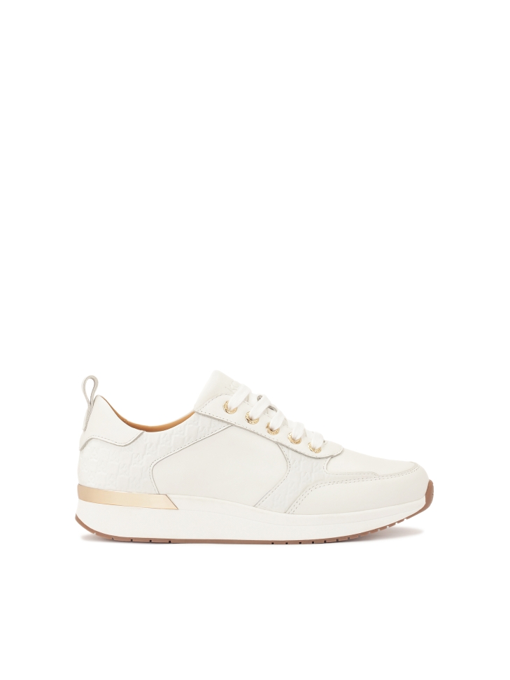 Bílé tenisky zdobené monogramy KAZAR BAHIA