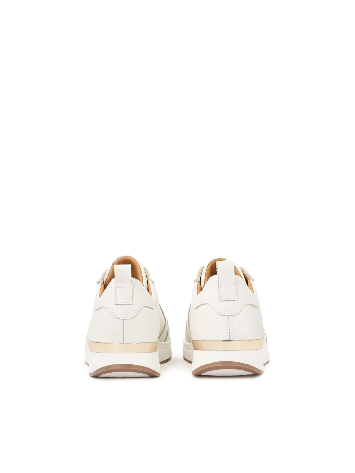 Bílé tenisky zdobené monogramy KAZAR BAHIA