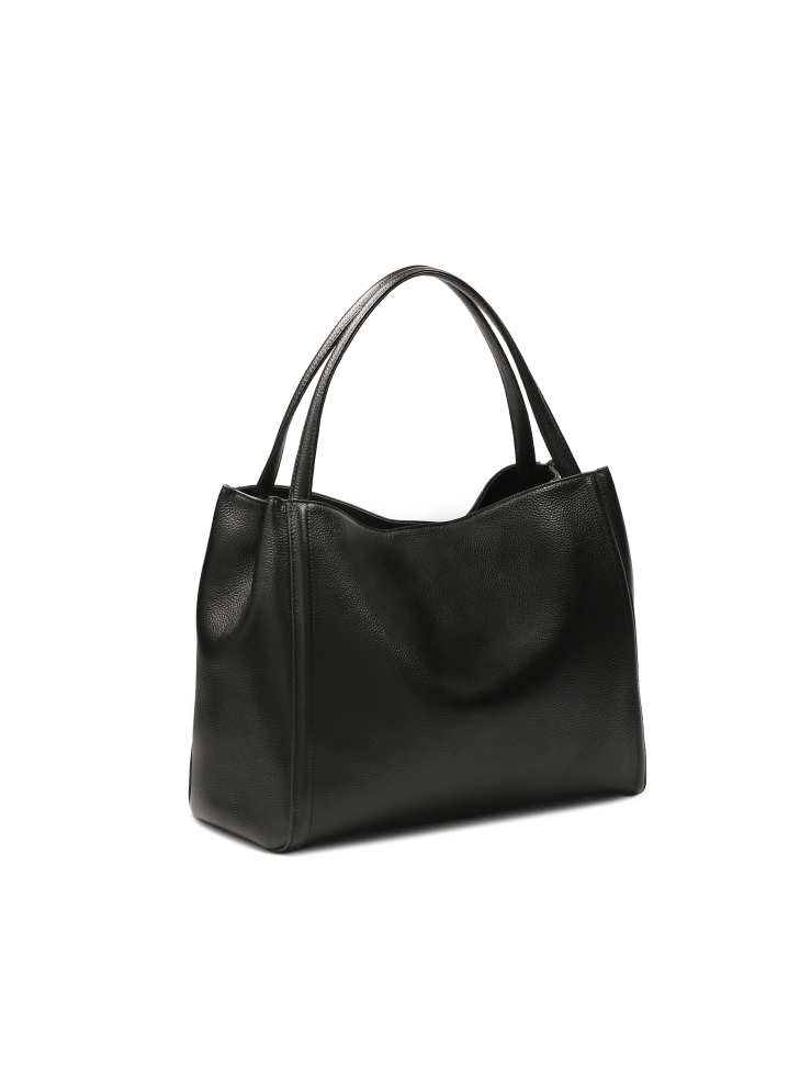 Velká černá kabelka z měkké kůže  BLAINE L